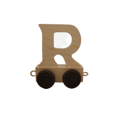 Image showing the Natural Wooden Letter R, Natural product.