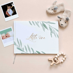 Image showing the Little One Baby Journal, Olive product.