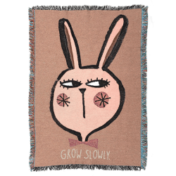 Image showing the Rabbit Recycled Cotton Wall Tapestry, 140 x 100cm, Multi product.