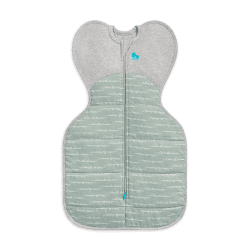 Image showing the Stage 1, Warm Swaddle Sleeping Bag, 2.5 Tog, 3 - 6 Months, Olive (Dreamer) product.
