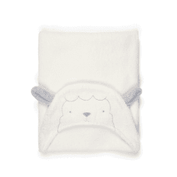 Image showing the Hooded Towel Lamb, White product.