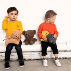 Image showing the Lion Corduroy Soft Toy, 17cm, Yellow product.