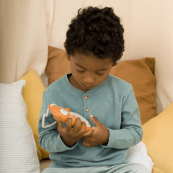 Image showing the Sweet Dreamz on the Go Fox Travel Sleep Aid & Night Light with Cry Sensor, Orange product.