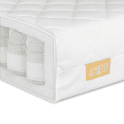 Image showing the Essential Pocket Spring Cot Bed Mattress, 140 x 10 x 70 cm, White product.