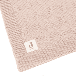 Image showing the Grain Knit Baby Blanket, 75 x 100cm, Wild Rose product.