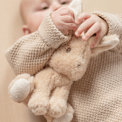 Image showing the Baby Bunny Knitted Sweater, 1 - 2 Months, Sand product.