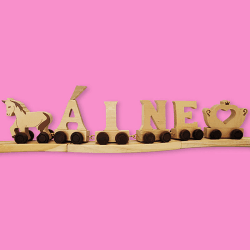 Image showing the Natural Wooden Letter N, Natural product.