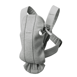 Image showing the Mini Baby Carrier, 3D Jersey, Light grey product.