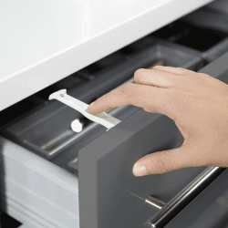 Image showing the Drawer Locks, White product.