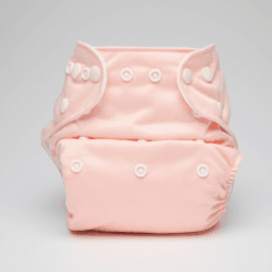 Image showing the Peach Reusable Nappy, Pink product.