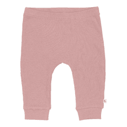 Image showing the Little Pink Flowers Ribbed Trousers, 0 - 2 Months, Vintage Pink product.