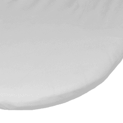 Image showing the Waterproof Moses Basket Mattress Protector, White product.
