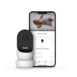 Image showing the Cam 2 Digital Baby Monitor, White product.