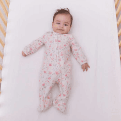 Image showing the Boutique Comfort Knit Footie Babygrow, 0 - 3 Months, Perennial product.