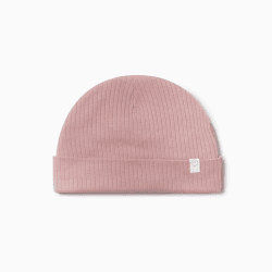 Image showing the Ribbed Hat, 0 - 3 Months, Rose product.
