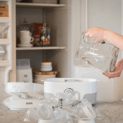 Image showing the Steam Bottle Steriliser, White/Grey product.