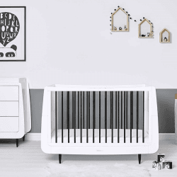 Image showing the SnuzKot Skandi Cot Bed excl. Mattress, Mono product.