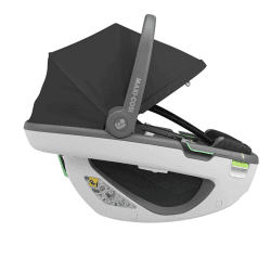 Image showing the Coral 360 Baby Car Seat with Detachable Soft Carrier & Swivel Function, Essential Black product.
