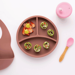 Image showing the Silicone Divider Plate, Rose product.