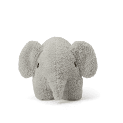 Image showing the Elephant Terry Soft Toy, 21cm, Light Grey product.