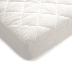Image showing the Anti-Allergy Quilted Waterproof Cot Bed Mattress Protector, 140 x 70cm, White product.