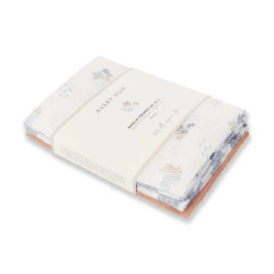 Image showing the Pack of 3 Muslin Cloths, 70 x 70cm, Coastline product.