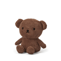 Image showing the Boris Bear Corduroy Soft Toy, 17cm, Corduroy Brown product.