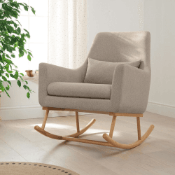 Image showing the Oscar Rocking & Nursing Chair, Stone/Natural product.