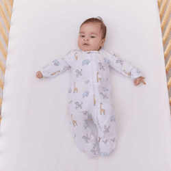 Image showing the Boutique Comfort Knit Footie Sleep Suit, 0 - 3 Months, Jungle Jam product.