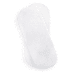 Image showing the Pack of 2 Moses Basket Sheets, 74 x 30cm, White product.