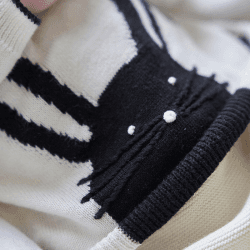 Image showing the Knitted Bunny Jumper, 6 - 12 Months, Natural White product.