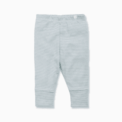 Image showing the Everyday Leggings, 3 - 6 Months, Blue Stripe product.