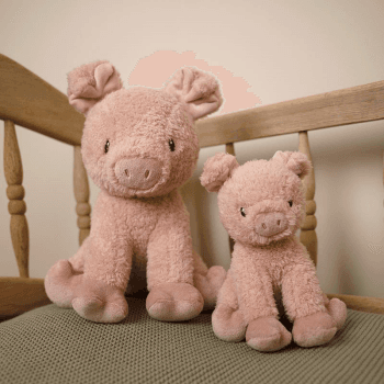 Image showing the Little Farm Pig Soft Toy, 17cm product.