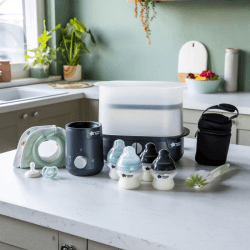 Image showing the 12 Piece Complete Baby Feeding Set, Black product.