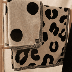 Image showing the Knitted Polkadot Blanket, Natural White product.