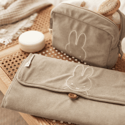 Image showing the Jollein x Miffy Travel Changing Mat, Olive Green product.