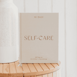 Image showing the My Daily Self-Care Planner (Cloth Cover), Almond product.