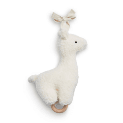 Image showing the Musical Pull Soft Toy Lama, Off-White product.