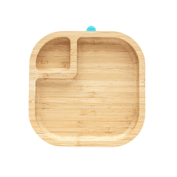 Image showing the Baby Bamboo Suction Plate, Blue product.