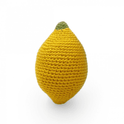Image showing the Lemon Crochet Rattle, Yellow product.