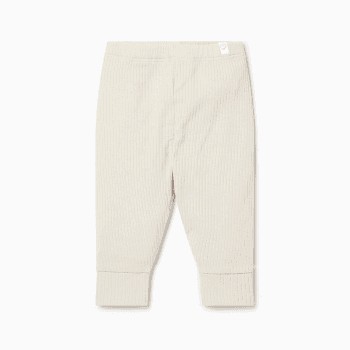 Image showing the Ribbed Leggings, 0 - 3 Months, Ecru product.