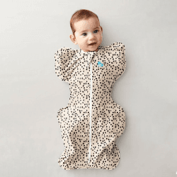 Image showing the Designer Original Swaddle Sleeping Bag, 0.5 Tog, 3 - 6 Months, Animal Print Beige product.