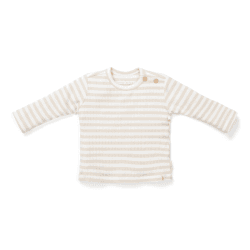 Image showing the Baby Bunny Stripes Long Sleeve Top, 2 - 4 Months, Sand product.
