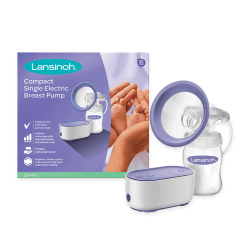 Image showing the Compact Single Electric Breast Pump, Purple product.