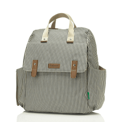 Image showing the Robyn Eco Changing Backpack, Navy stripe product.