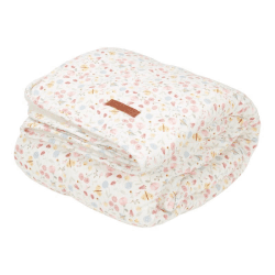 Image showing the Flowers & Butterflies Bassinet Blanket, Pink product.
