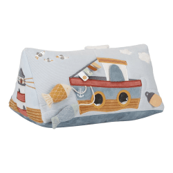 Image showing the Sailors Bay Activity Triangle Tummy Time Toy, Blue product.
