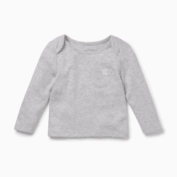 Image showing the Long Sleeve T-Shirt, 3 - 6 Months, Grey product.