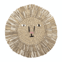 Image showing the Basir Water Hyacinth Wall Hanging, Natural product.