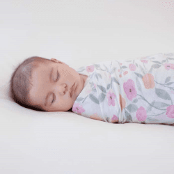Image showing the Boutique Large Cotton Muslin Swaddle, 120 x 120cm, Ma Fleur product.